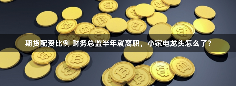 期货配资比例 财务总监半年就离职，小家电龙头怎么了？